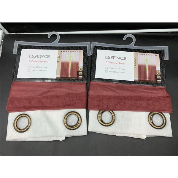 Essence 8 Grommet Curtain Panel (2- 52in x 63in)