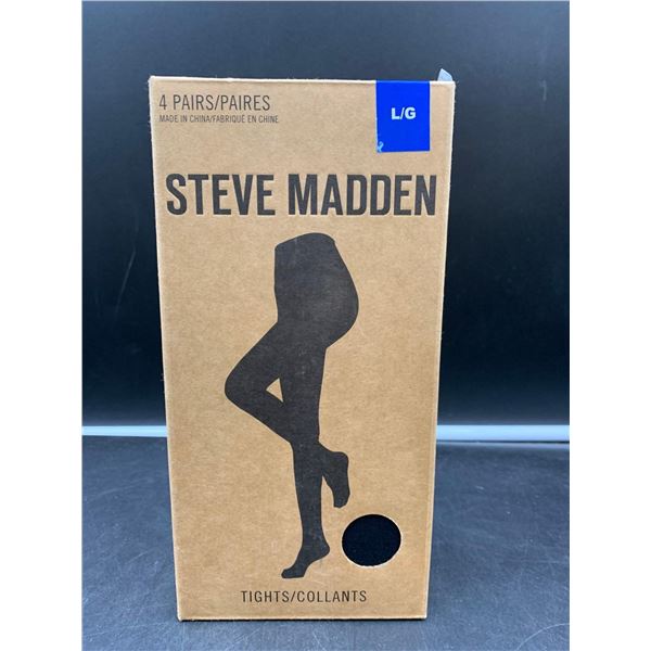 Steve Madden 4prs Tights (L) Black