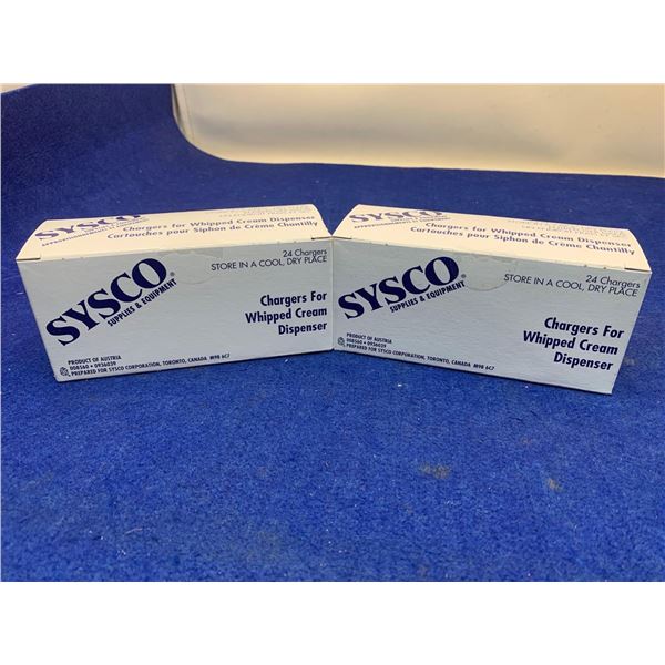 Sysco Chargers for Whipped Cream Dispenser (2 x 24)
