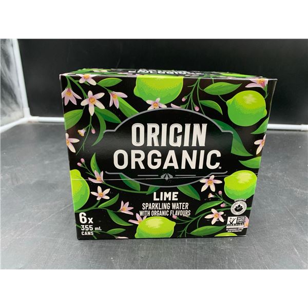 Origin Organic Lime Sparkling Water (6 x 355ml)