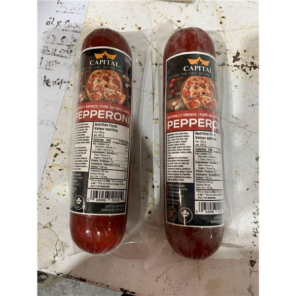 FROZEN- Capital Naturally Smoked Pepperoni Chubbs 2 x 500g