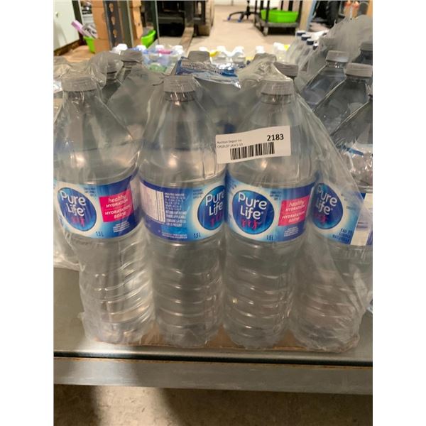 Pure life natural spring water 12 x 1.5L