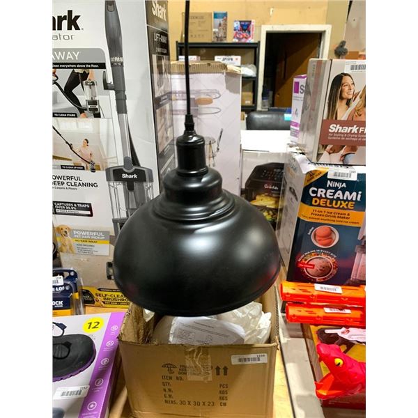 Lot of 3 Hanging Black Lamps