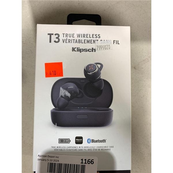 T3 True Wireless Earphones w/ Wireless Chargeable Case