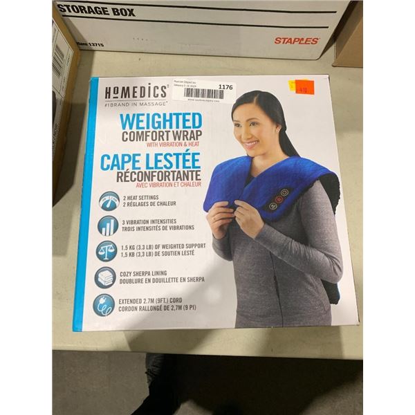 Homedics Weighted Comfort Wrap w/ Vibration & Heat