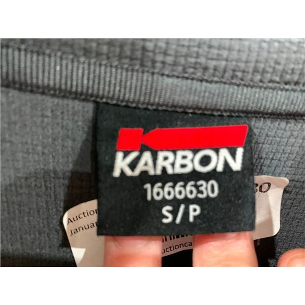 Karbon grey zip up sweater size small