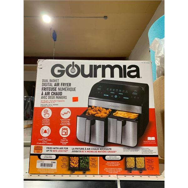 Gourmia Dual Basket Digital Air Fryer 9.4L