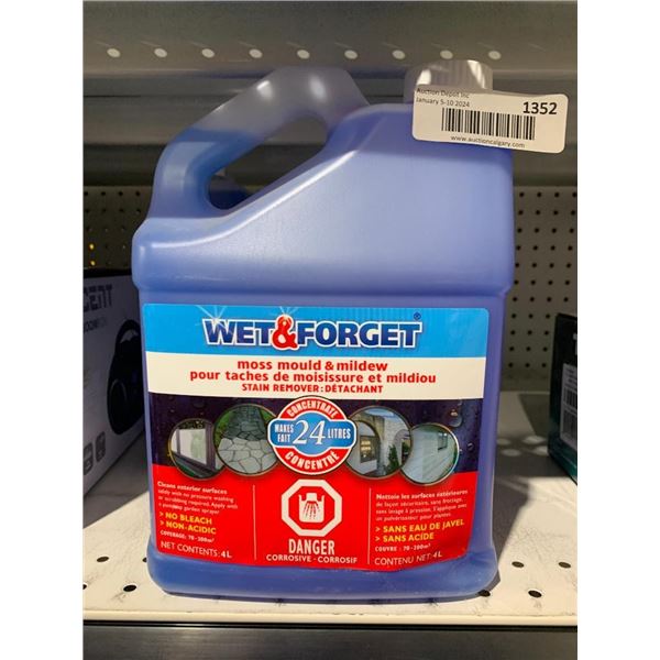 Wet & Forget Moss Mould & Mildew Stain Remover 4L
