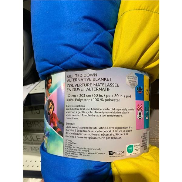 Disney Quilted Down Alternative Blanket 60"x80"