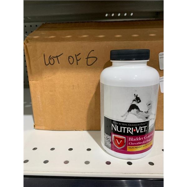 Nutri+Vet Bladder Control Chewables For Dogs 90 Tabs X 6 Bottles
