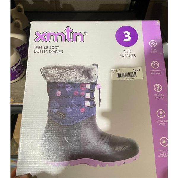 xmtn Winter Boots - Size 3 Kids