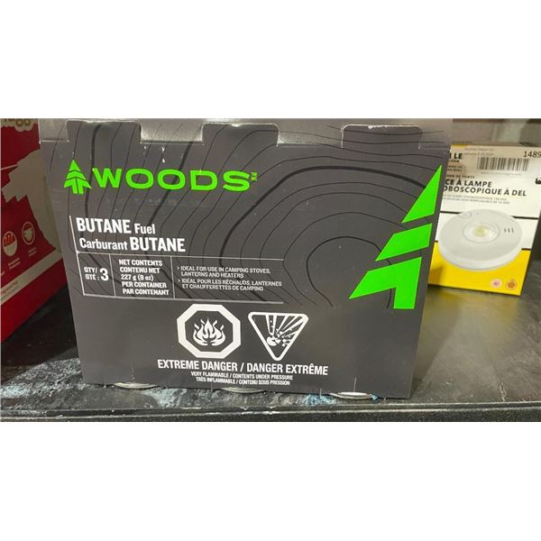 Woods Butane Fuel 3 Pack