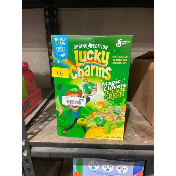Lucky Charms Cereal - Lot of 6
