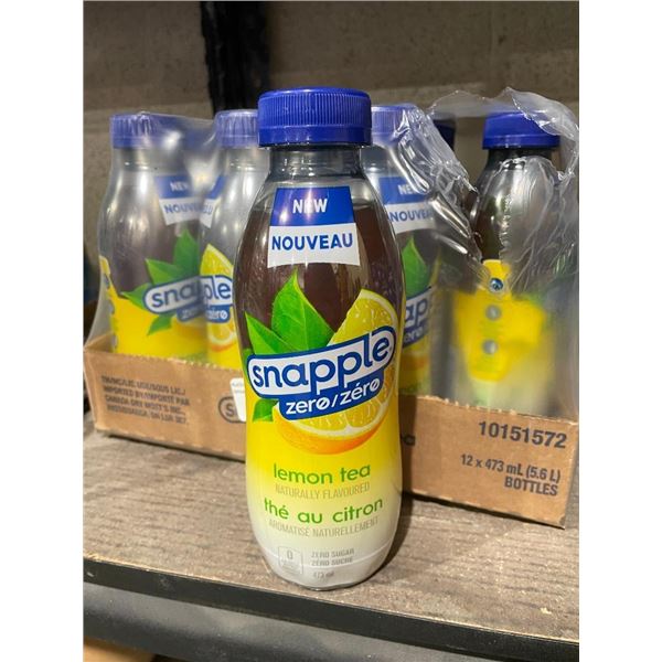 Snapple Zero Lemon Tea - Case of 12 x 473mL