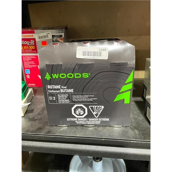 Woods Butane Fuel 3 x 227g