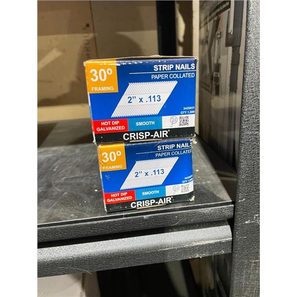 Crisp-Air Strip Nails 30°Framing 2" x .113 Lot of 2