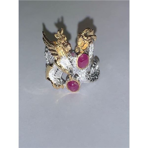 Natural Ruby 1.46 Carat earth mined gemstone ring With Appraisal Certificate $705.00