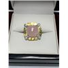 Image 1 : Morganite Polished 8.11 Carat Gemstone ring With Appraisal Certificate $950.00