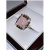 Image 2 : Morganite Polished 8.11 Carat Gemstone ring With Appraisal Certificate $950.00