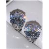 Image 3 : Oversized Brilliant Cut 2.20 Carat Solitaire Stud Earring Set