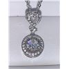 Image 1 : Sweet heart Round Cut .80 Carat Solitaire Heart Pendant & Chain Set