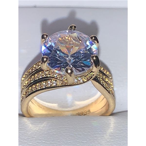 Ladies Swirl Shank Style 1.25 Carat Brilliant Cut Solitaire engagement Ring