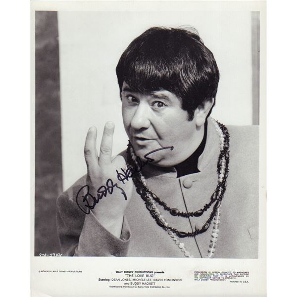 Buddy Hackett signed still