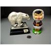 Image 1 : Lot of: Older Alaskana Eskimo kissing doll and polar bear (2)