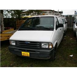 1992 Ford Aerostar cargo van, VIN #1FTDA34U4NZB55120, MI 24300, AT/PS/PB/AM-FM (73)