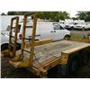 Image 3 : Flat bed trailer, 18 ft, Eagle Beaver AP8, built-in ramps, pintal hitch, serial #443456 (73)