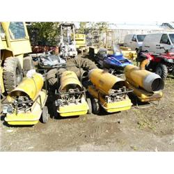 4 Herman Nelson Master Instant Heaters and 2 air duct hoses (73)