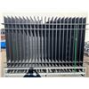 Image 2 : 48 PCS. OF BLACK POWDER COATED GALVANIZED STEEL GARDEN/PUBLIC SPACE FENCING