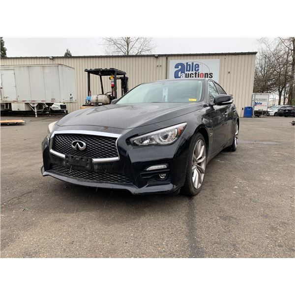 *R* 2017 INFINITY Q50 S, 4DR SEDAN, BLACK, VIN JN1FV7AR3HM871631