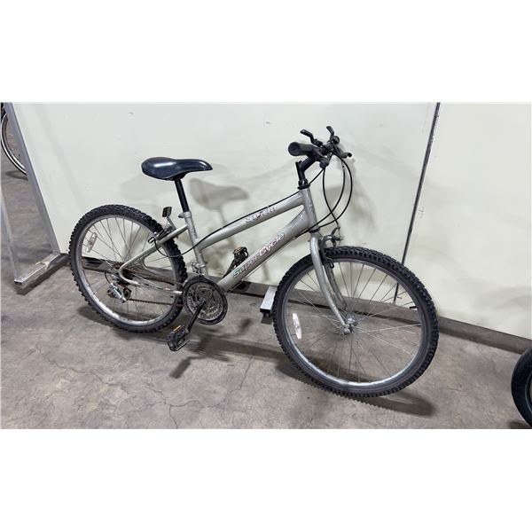 SUPERCYCLE STORM GREY 15 SPEED MOUNTAIN BIKE