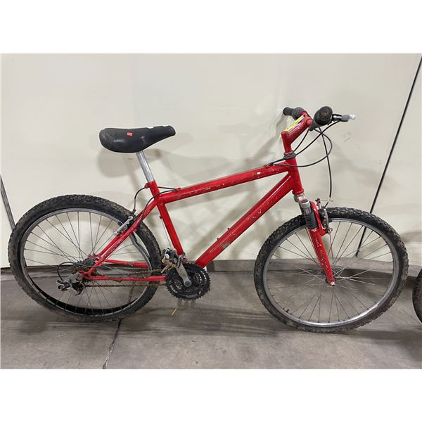 2  NO NAME BIKES : RED RALEIGH ROAD BIKE 16 SPEED BOTH NEED REPAIR