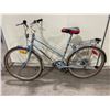 Image 2 : 2 BIKES: SUPERCYCLE COMMUTER SIX BLUE 6 SPEED VINTAGE TOUR BIKE & SILVER NO NAME 21 SPEED FRONT