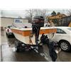 Image 2 : *R* 1978 CALKINS BOAT TRAILER, BLACK, VIN B21768, (& BOAT)