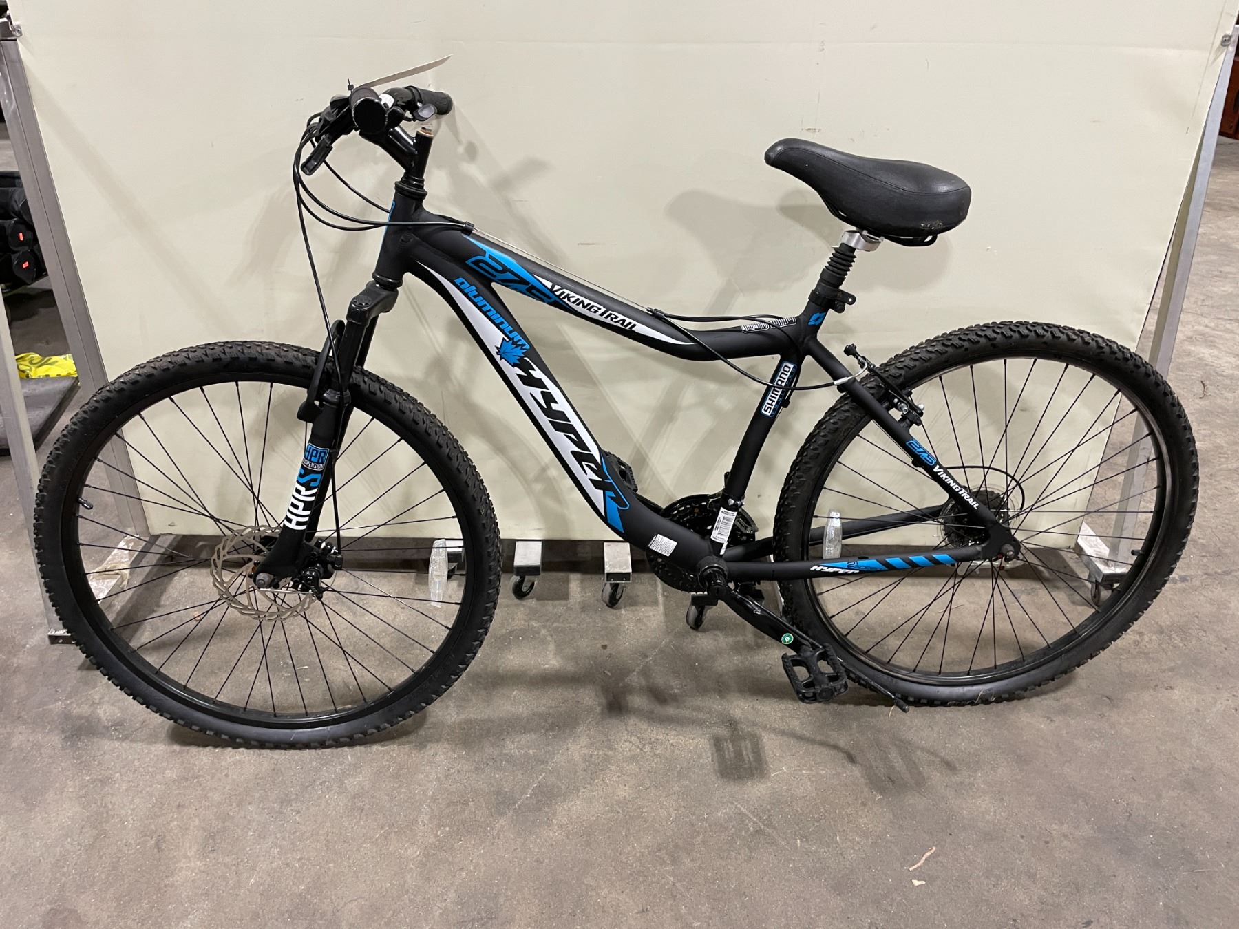 HYPER ALUMINUM VIKING TRAIL 27.5 BLACK 21 SPEED FRONT SUSPENSION ...