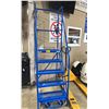 Image 1 : CANWAY BLUE 5' INDUSTRIAL METAL MOBILE WAREHOUSE STAIRS