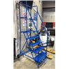 Image 2 : CANWAY BLUE 5' INDUSTRIAL METAL MOBILE WAREHOUSE STAIRS