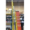 Image 1 : YELLOW 24' FEATHERLITE EXTENSION LADDER, YELLOW 16' FEATHERLITE EXTENSION LADDER & 20' ALUMINUM