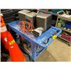 Image 2 : ROLLING BLUE CART, FISHER MUSIC BOX & 2 OF ROLLS WIRE