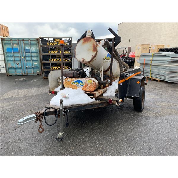 *R* 1994 FLATDECK UTILITY TRAILER, GREY, VIN NIL, SINGLE AXLE, 2" BALL - NEEDS REPAIR,