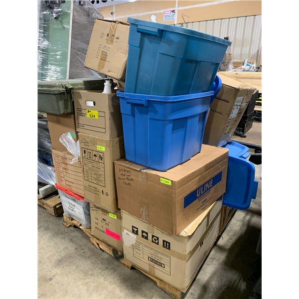 PALLET OF PPE GOWNS, MASKS, HAND SOAP & SANITIZER