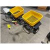 Image 2 : SNOWEX YELLOW INDUSTRIAL PNEUMATIC TIRE WALK BEHIND SALT SPREADER