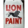 Image 9 : VINTAGE LION BRAND PAINT ADVERTISING THERMOMETER - METAL!