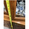 Image 16 : SOLID WOODEN TWO-PIECE CURIO CABINET