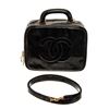 Image 1 : Chanel Black Patent Leather CC Vanity Case