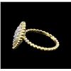 Image 3 : 0.58 ctw Diamond Ring - 14KT Two Tone Gold