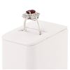 Image 2 : 1.33 ctw UNHEATED Ruby and 0.63 ctw Diamond Platinum Ring (GIA CERTIFIED)